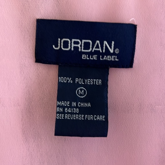 JORDAN Blue Label Pretty pink ruffle crop top Size Medium - Picture 3 of 4